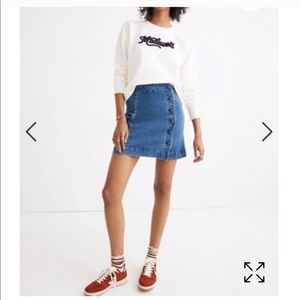 NWT Madewell A-Line Denim Skirt